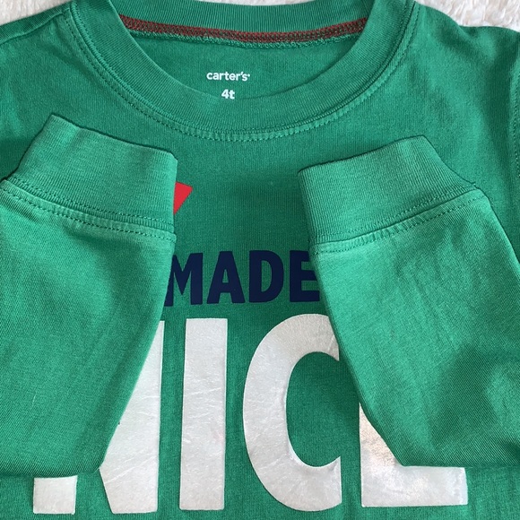 Carter’s 4T Holiday T-shirt Boys “Nice List” EUC Christmas Shirt - Picture 5 of 8